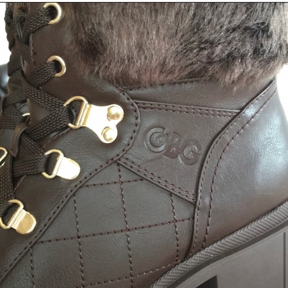 GBG Guess Lace Up Boots Size 9.5M Brand New - Picture 8 of 9